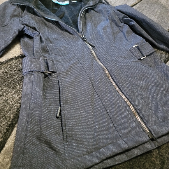 Free Country small fleece lined hooded zip up jacket - Picture 4 of 9